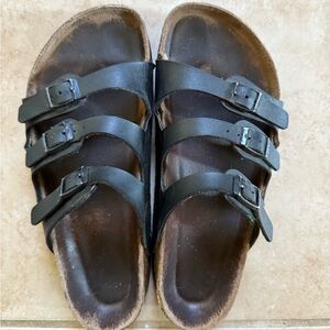 Birkenstock three strap leather